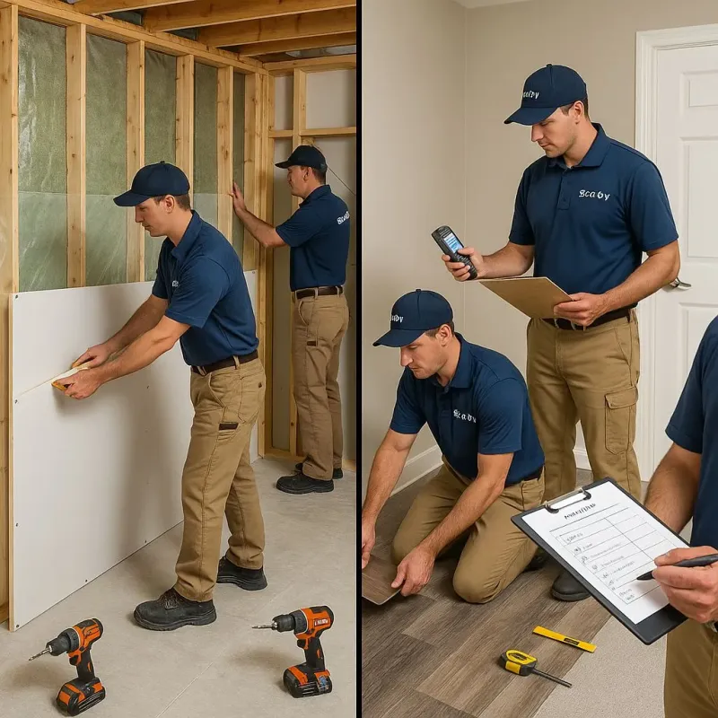 Repairs and Reconstruction process in Prosperity, SC